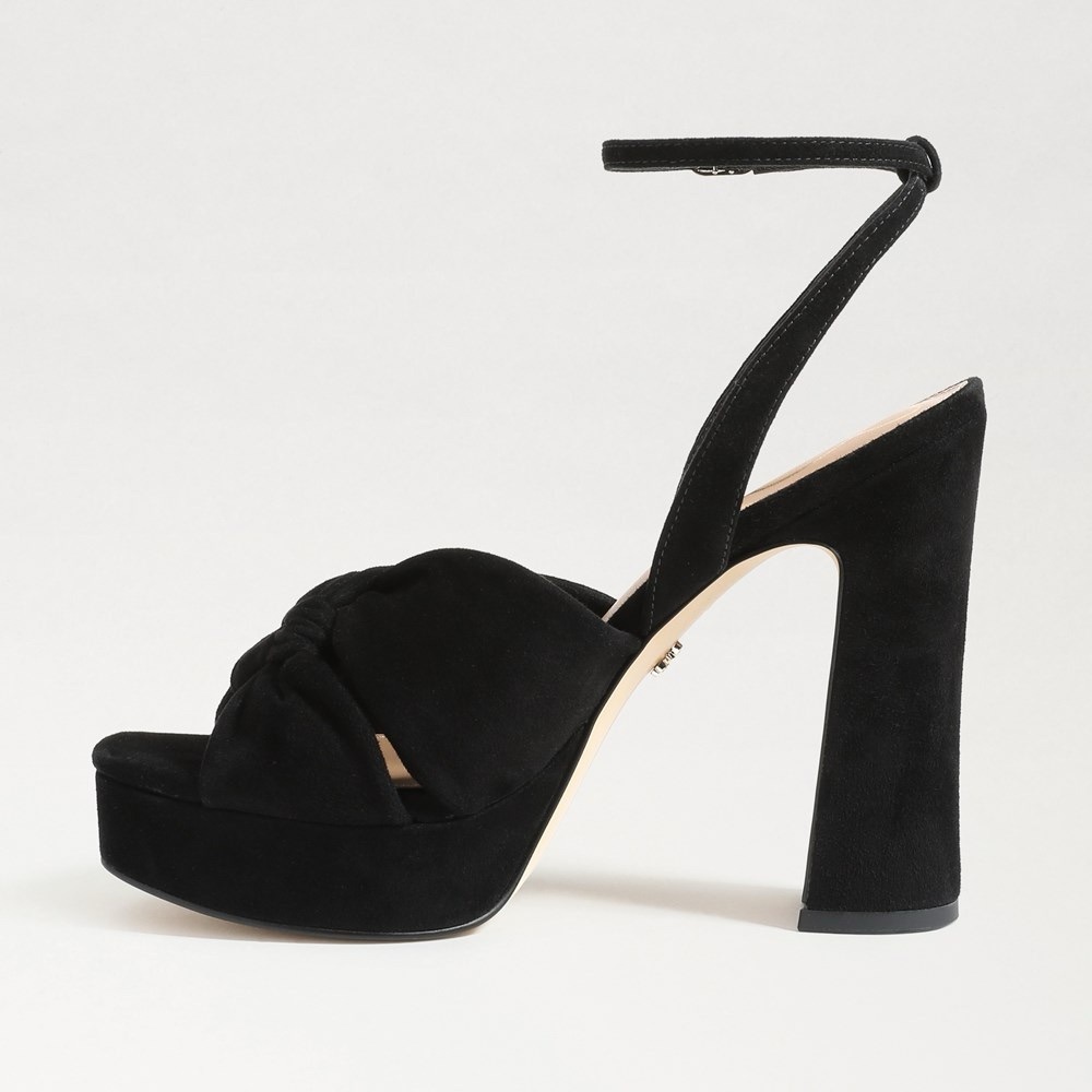 Sam Edelman Kristen Black Suede 8.5 - Picture 3 of 12